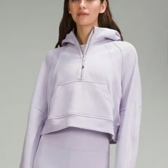 Lululemon Scuba Oversized Half-Zip Hoodie Lilac Ether Size M/L - Picture 1 of 5